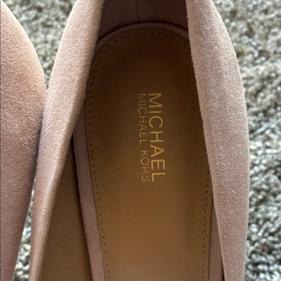 Michael Kors Dusty Pink Suede Pointed Toe Pumps - Picture 4 of 4